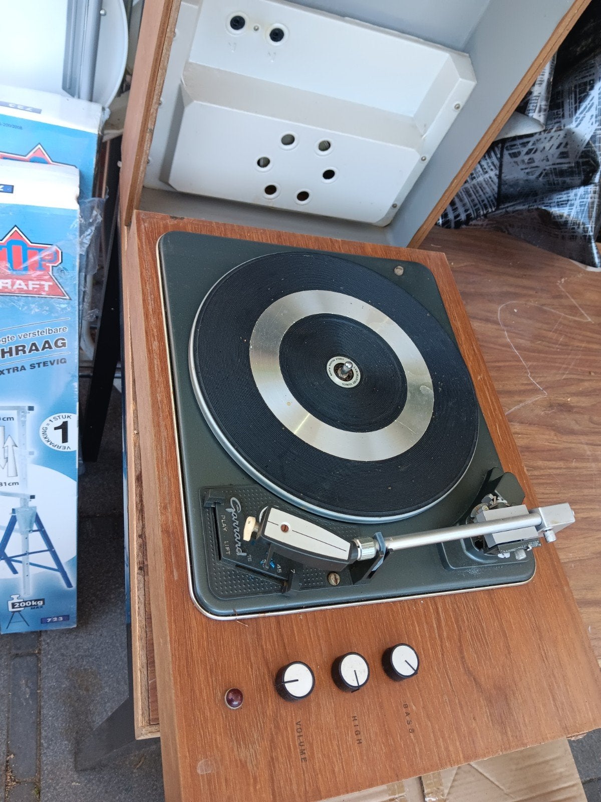 GARRARD antieke pick-up platenspeler - Vintage audio, Ophalen of Verzenden, Gebruikt, Platenspeler, Overige merken