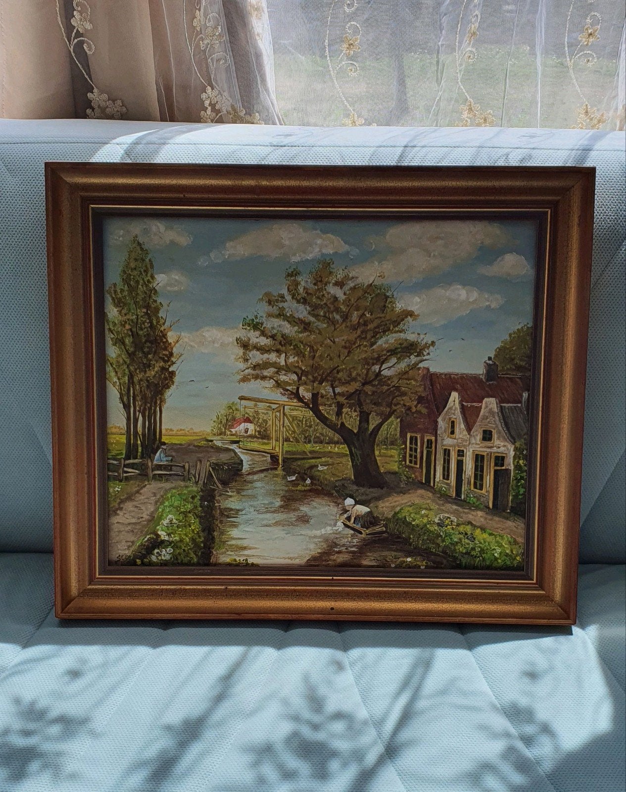 Mooie antieke schilderij, Ophalen, Overige stijlen, Overige onderwerpen, Overige technieken