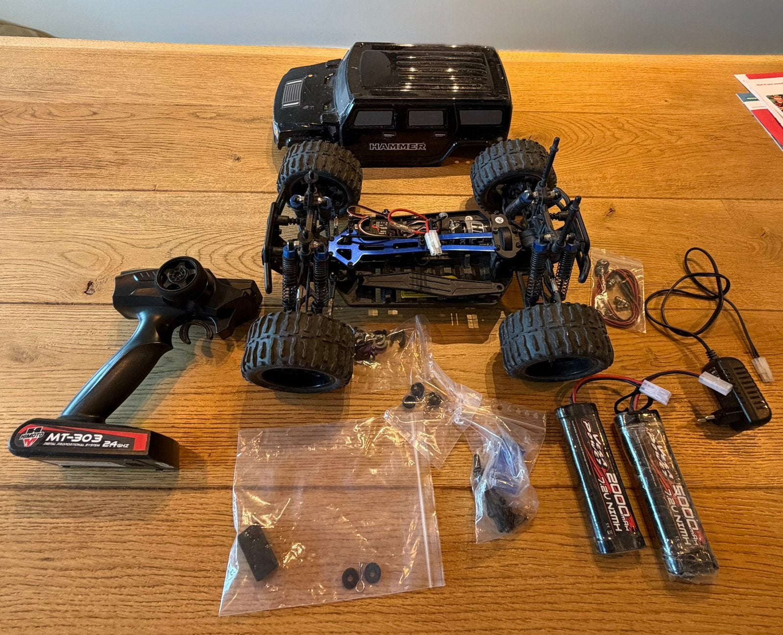 Himoto mt-303 (niet werkend), Gebruikt, Auto offroad, Overige schalen, Ophalen