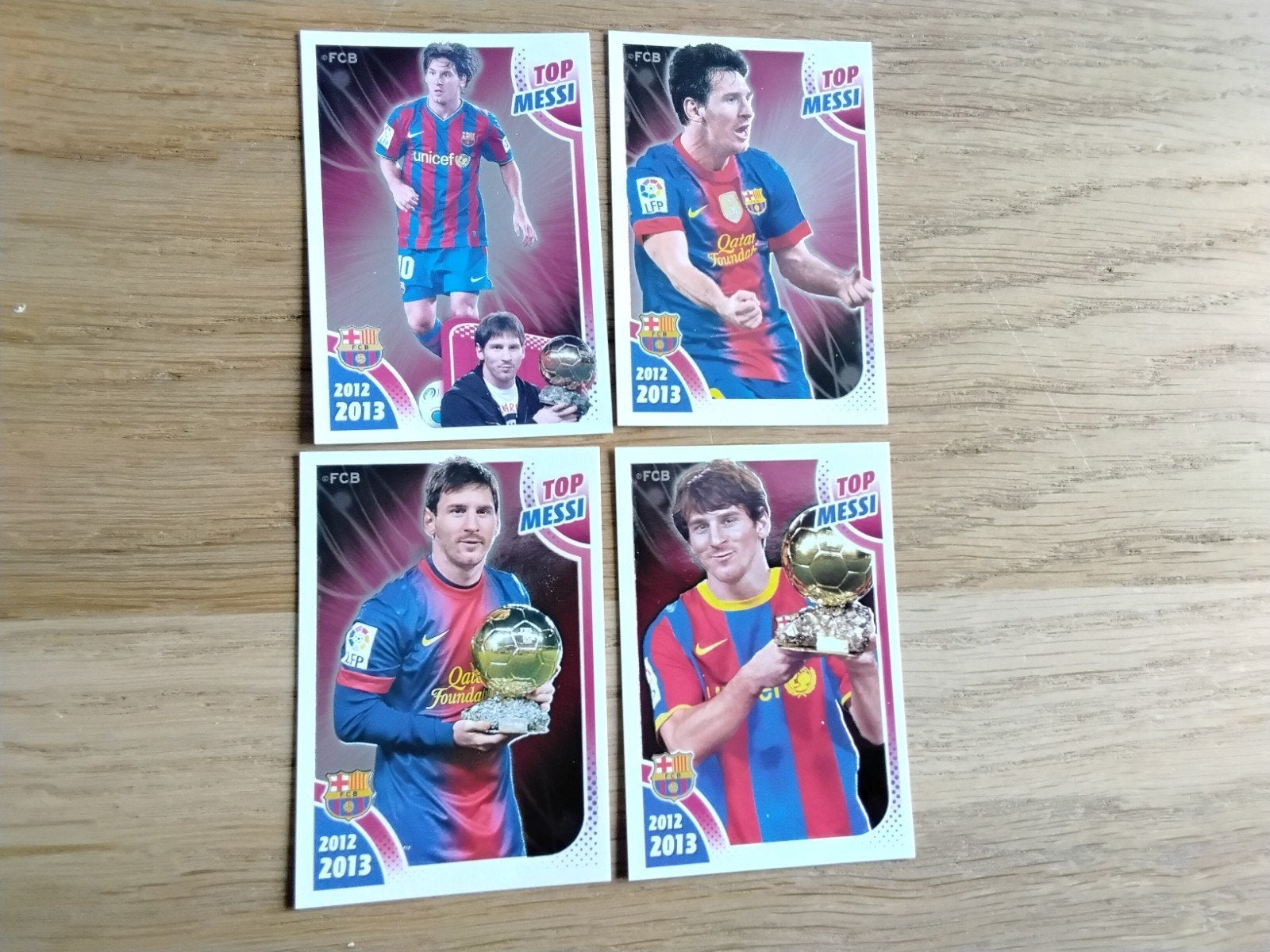 4 FC Barcelona 2012-2013 Panini TOP MESSI Stickers, Verzamelen, Ophalen of Verzenden, Zo goed als nieuw, Buitenlandse clubs, Poster, Plaatje of Sticker