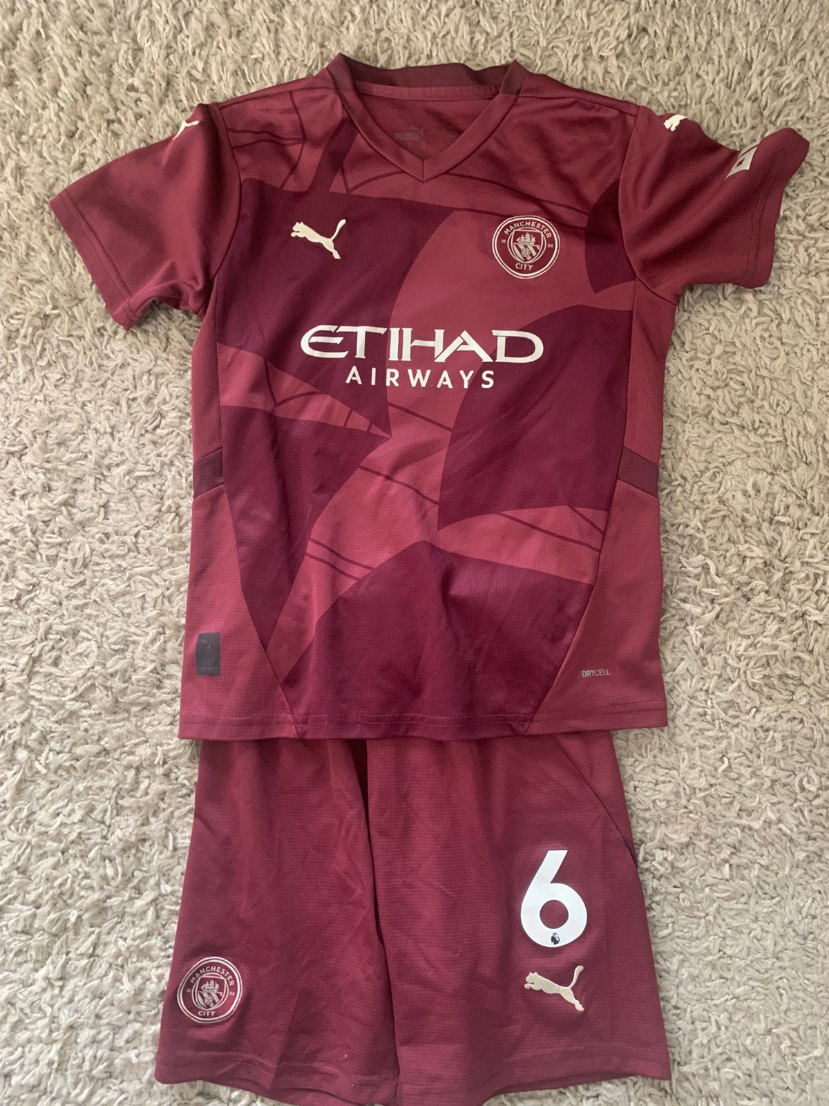 Voetbalpakje manchester city, Maat XS of kleiner, Ophalen of Verzenden, Gebruikt, Shirt
