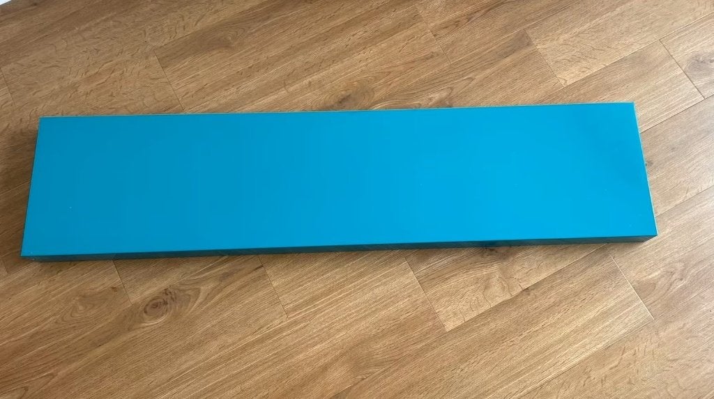 Ikea Lack plank aqua blauw, Ophalen, Gebruikt