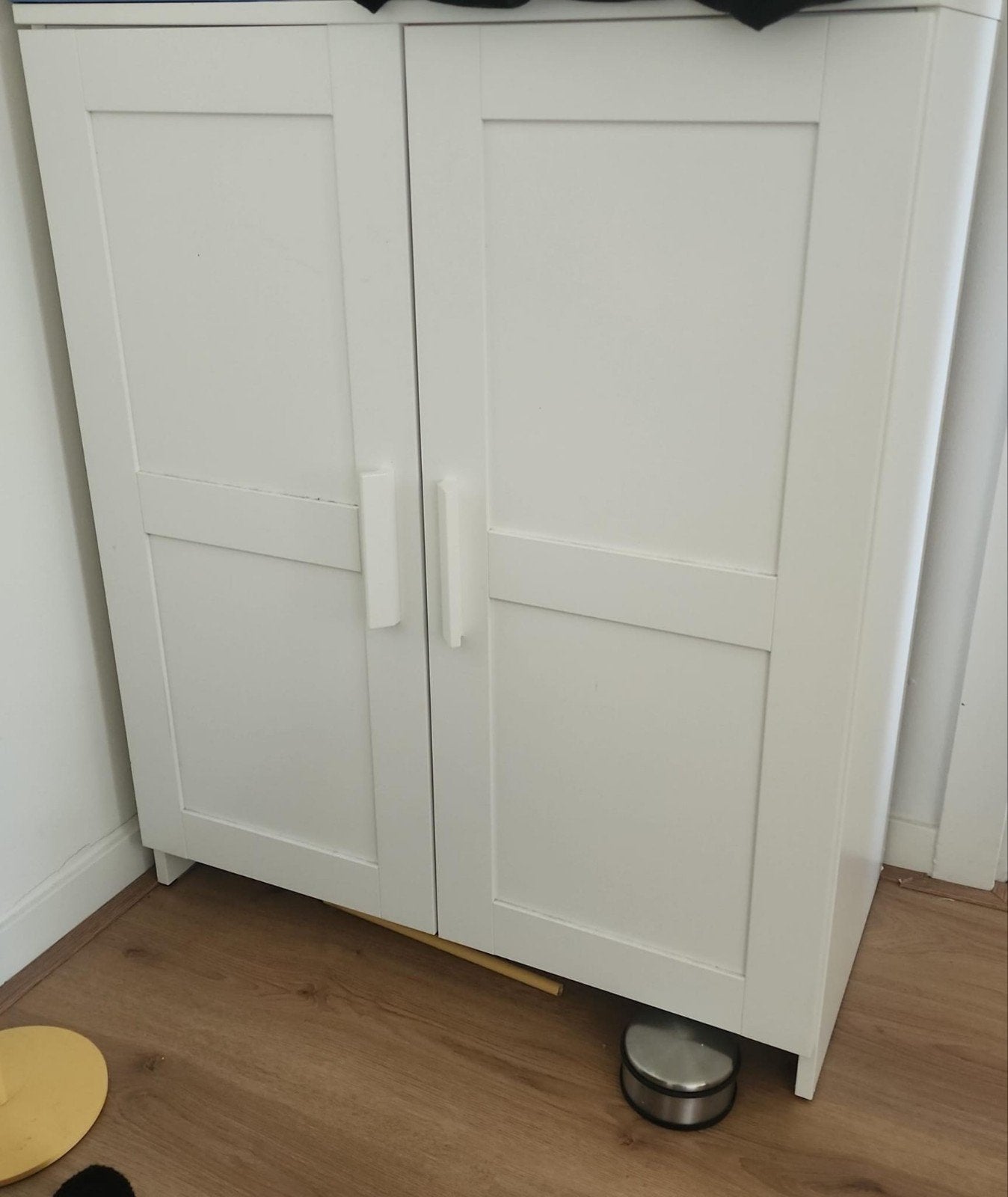 ophalen tm maandag: Brimnes Ikea Witte kast met twee deuren, Gebruikt, 100 tot 150 cm, Modern, 25 tot 50 cm