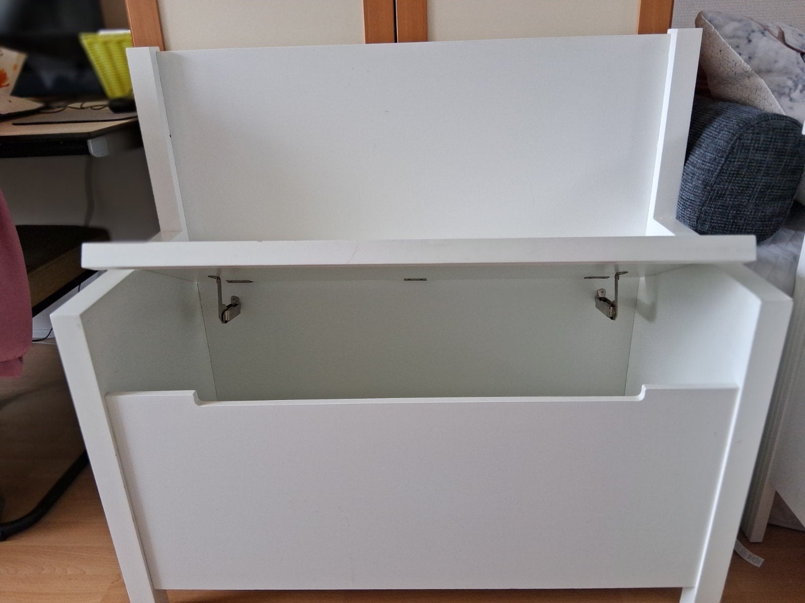 Witte speelgoedkist met deksel, Ophalen, Gebruikt, Jongen of Meisje