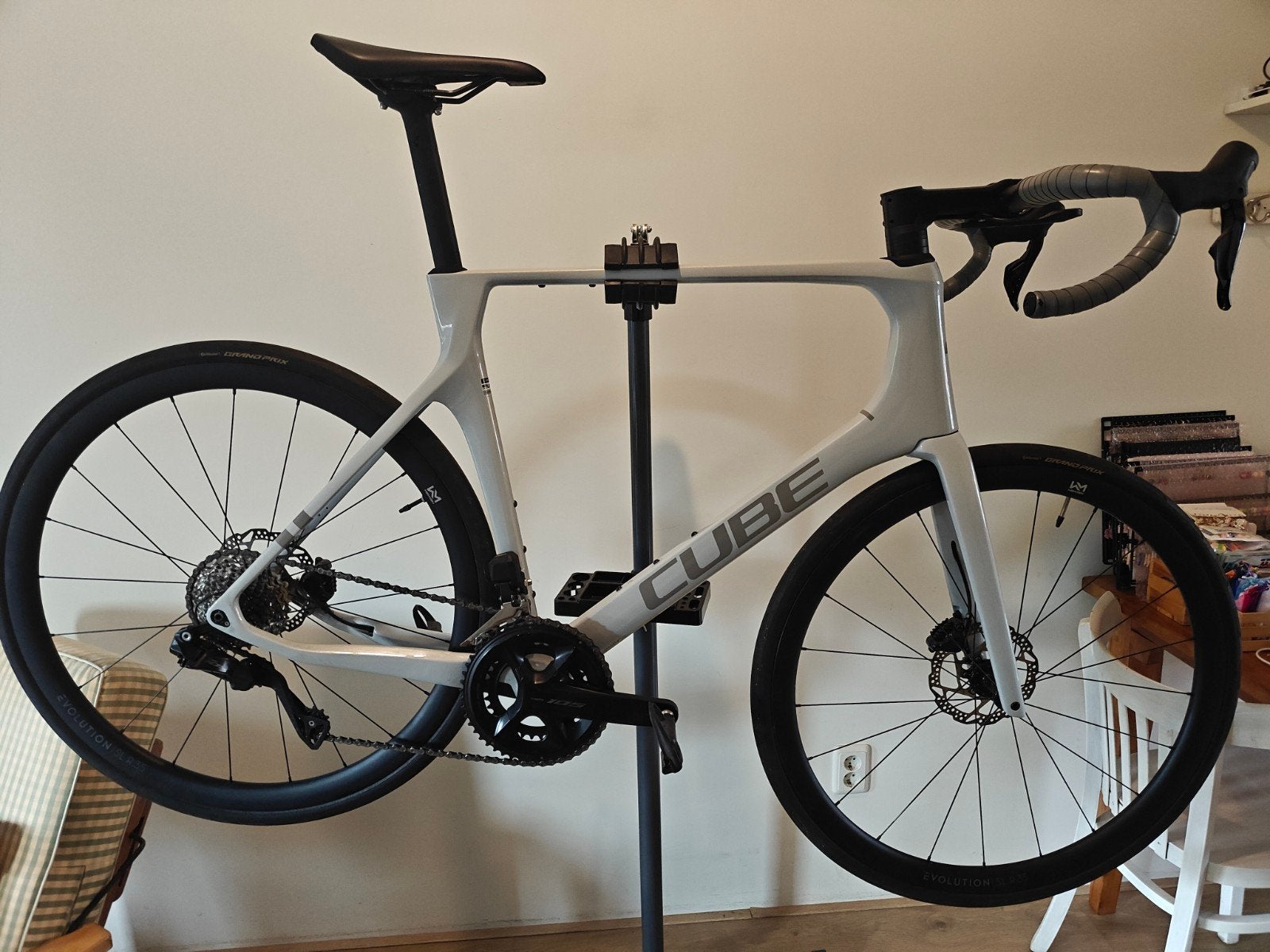 CUBE Agree C:62 One - Di2 – Carbon racefiets – Grijs, Fietsen en Brommers, 28 inch, Carbon, Heren, Zo goed als nieuw