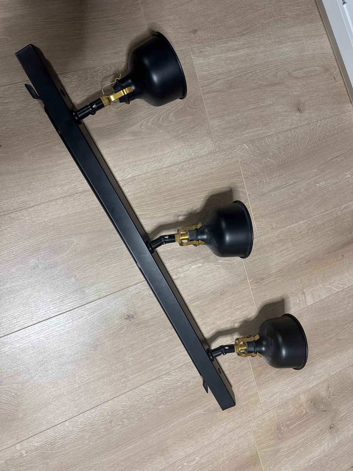 Ranarp plafondlamp Ikea, Metaal, Gebruikt, Zwart, Industrieel