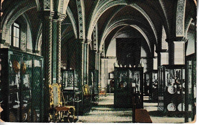 AMSTERDAM - RIJKSMUSEUM / PORCELEINZAAL, Ophalen of Verzenden, Voor 1920, Gelopen, Noord-Holland