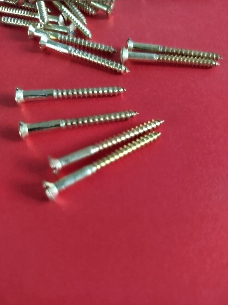 25-400 st Messing houtschroeven lenskop 4x20+3,5x16+3,5x35, N, N, Nieuw, Ophalen of Verzenden