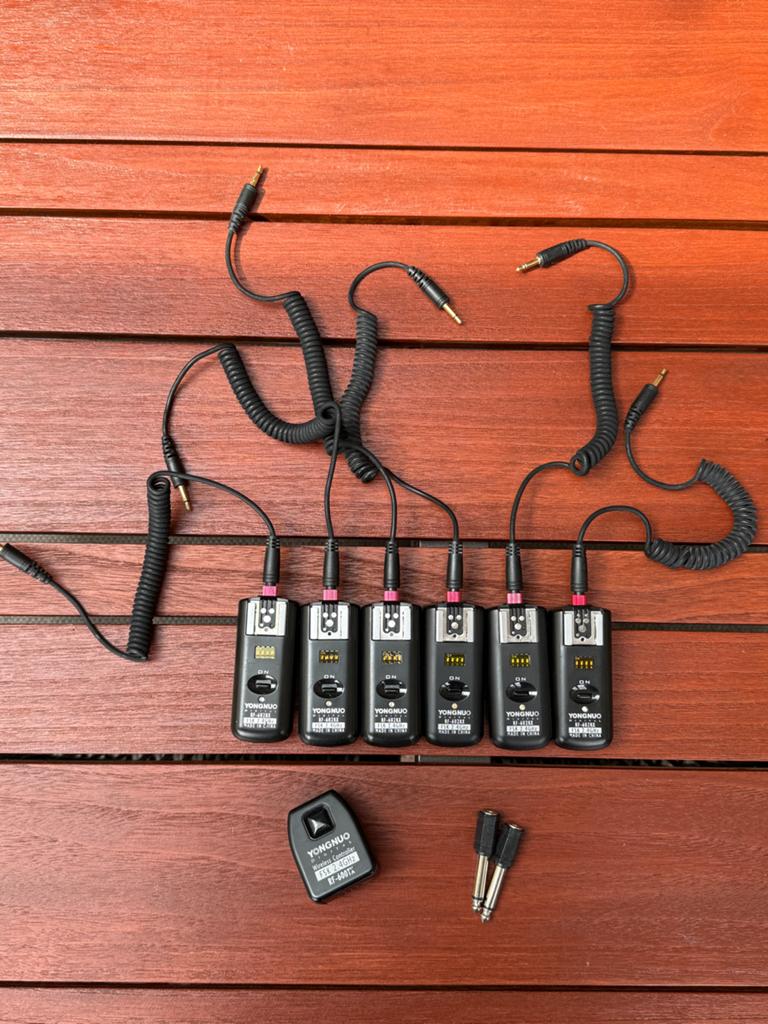 Yongnuo RF-602RX draadloze flitsontvangers set (6 stuks), Ophalen of Verzenden, Gebruikt