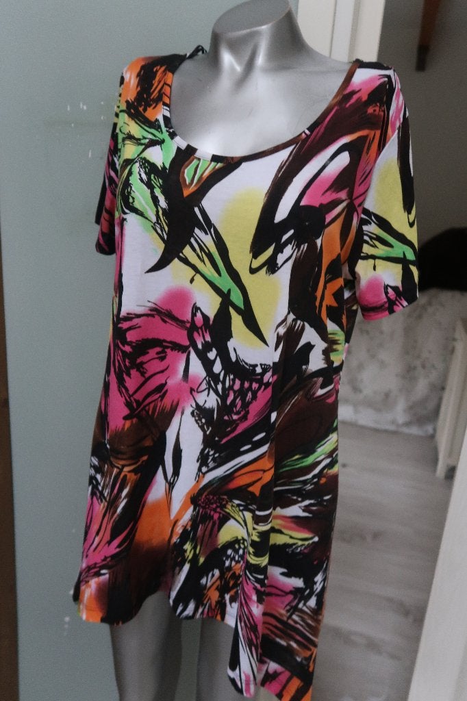 Gina Benotti kleurrijk shirt L, Kleding | Dames, Overige kleuren, Maat 42/44 (L), Ophalen of Verzenden, Gina benotti