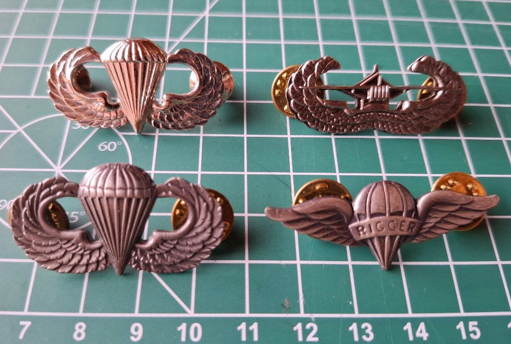US - Airborne Wing - Referentie Set, Verzenden, Landmacht, Amerika, Lintje, Medaille of Wings