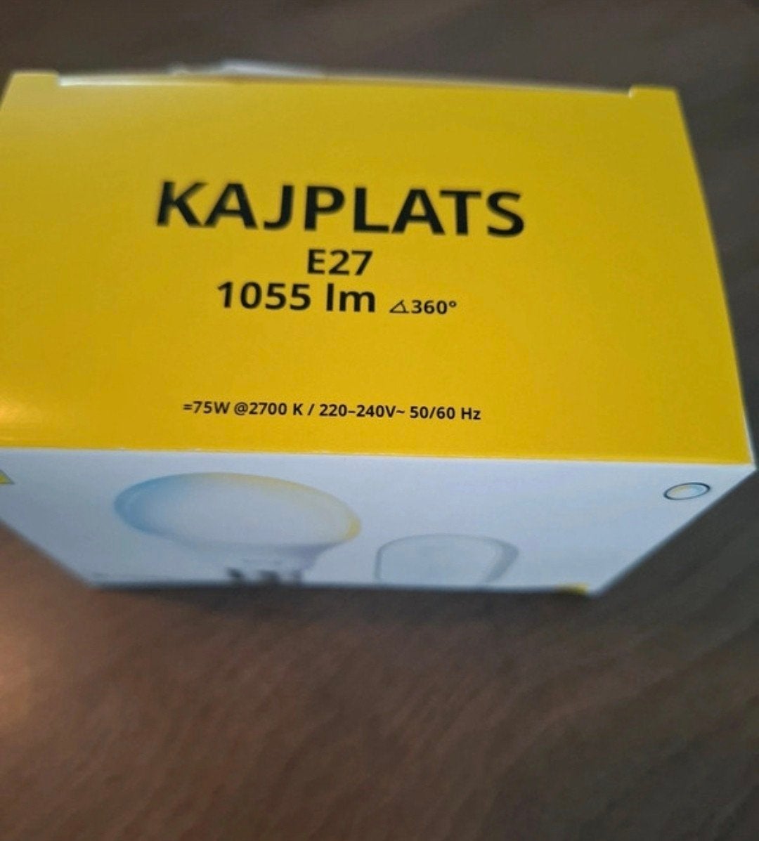 IKEA KAJPLATS E27 Smart LED Lamp met Matter ondersteuning, Huis en Inrichting, Led-lamp, 60 watt of meer, Nieuw, IKEA