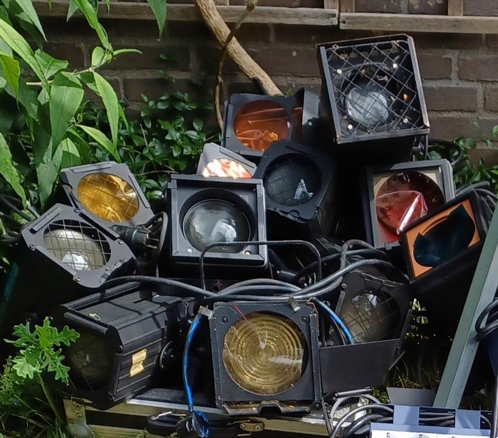 Retro/vintage podiumverlichting (lampen), Ophalen, Gebruikt