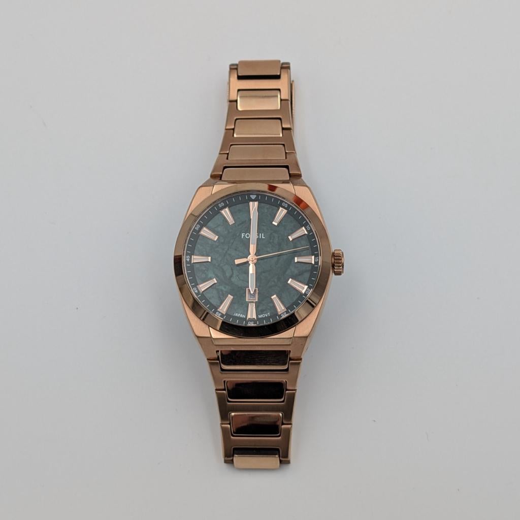 Fossil FS6074 Everett herenhorloge rose goudkleur - Zgan, Ruilrijk, Zo goed als nieuw, Info@ruilrijk.nl, Neerstraat 60, 6041 KD Roermond