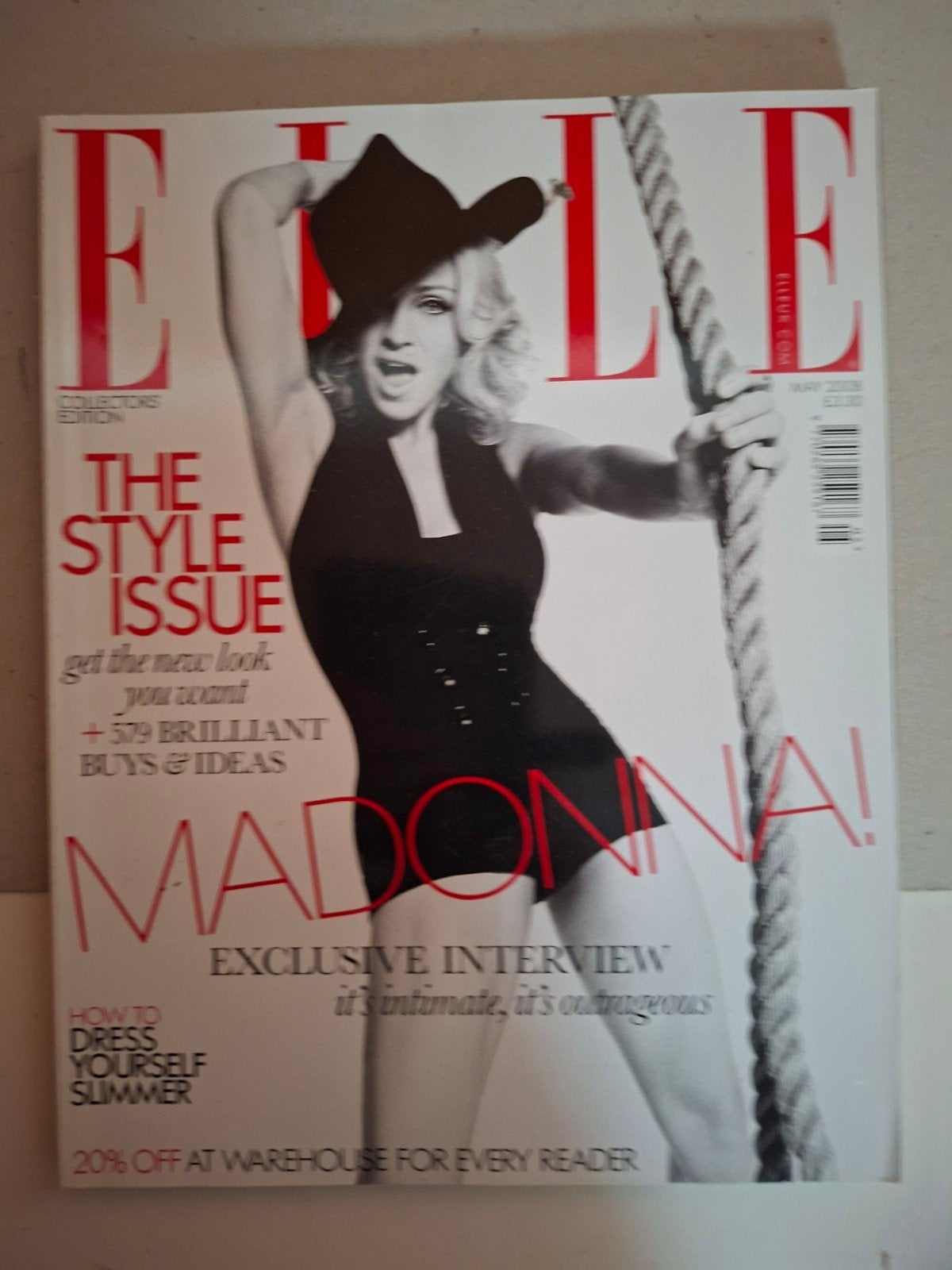 Elle magazine u.k. madonna 2008 fashion magazine, Verzenden, 1980 tot heden, Buitenland, Tijdschrift