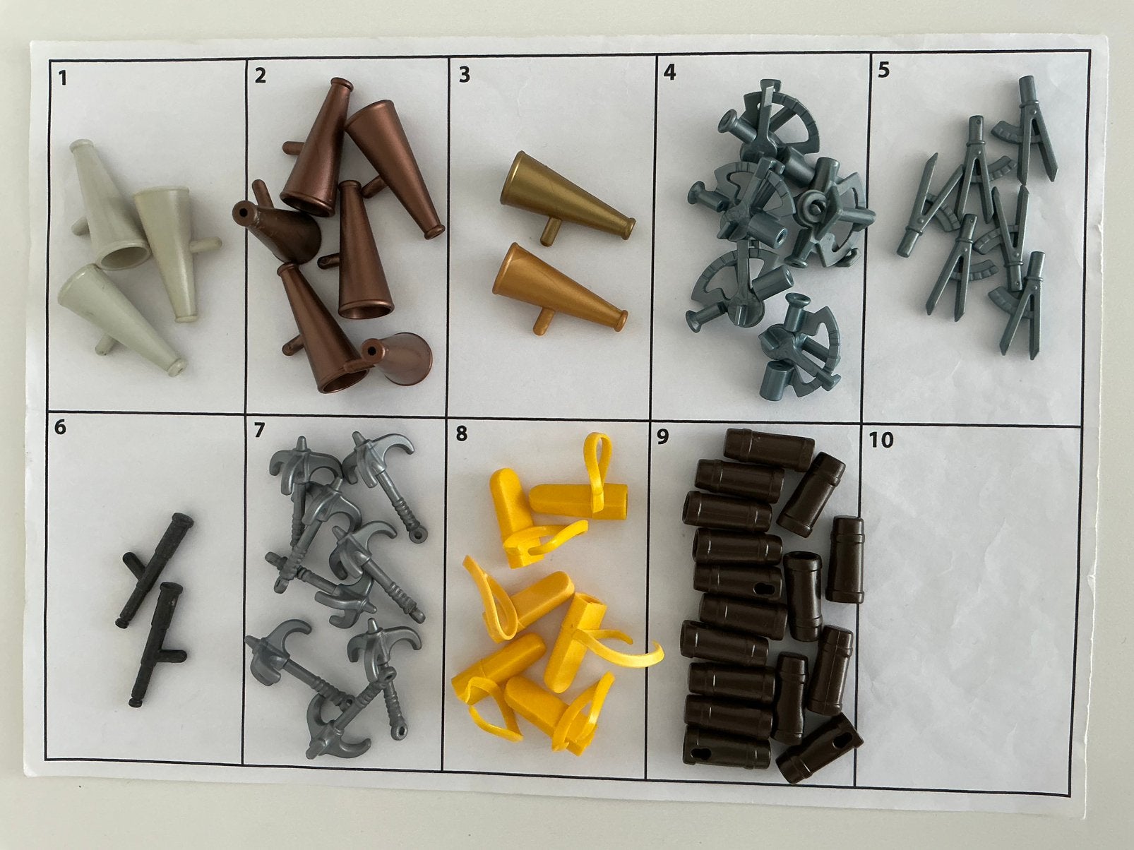 Playmobil piraten onderdelen en pijlkokers, Ophalen of Verzenden, Gebruikt, Losse onderdelen