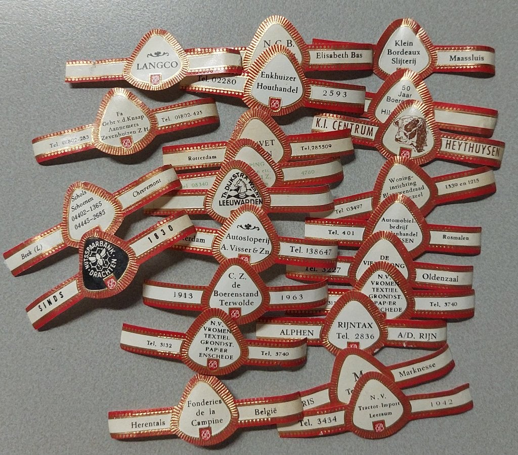 Sigarenbandjes, Ophalen of Verzenden, Sigarenbandjes