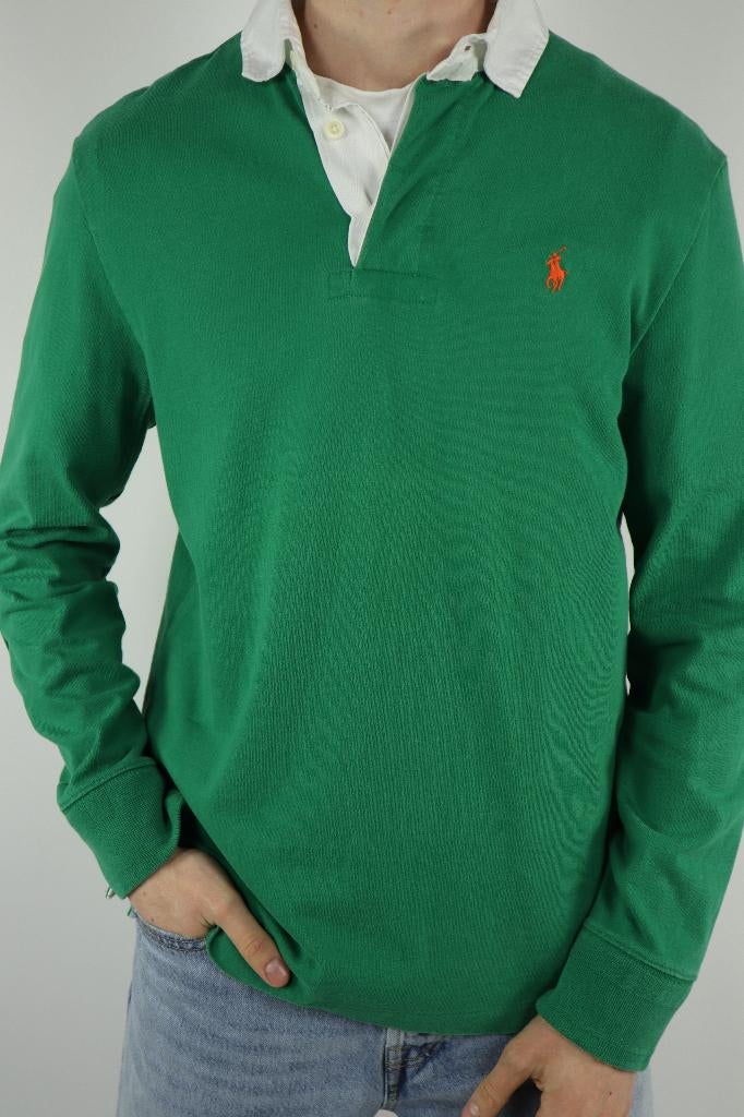 Ralph Lauren (rugby) polo shirt met lange mouw - M, -, Maat 48/50 (M), -, Ralph Lauren