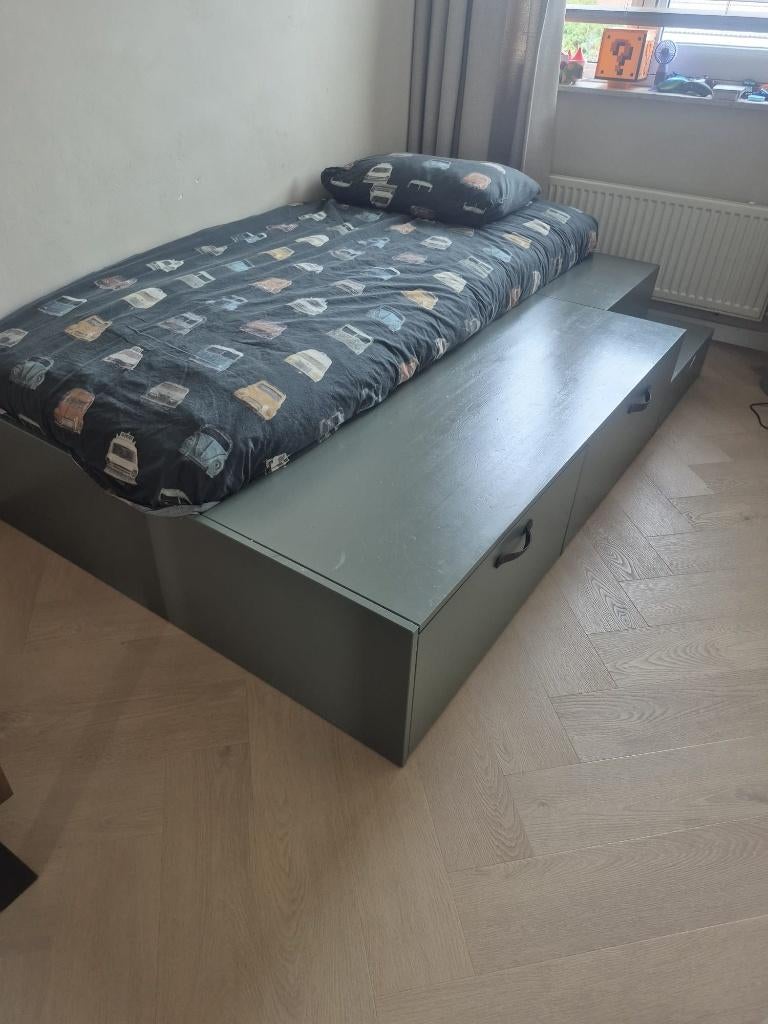 Stage bed (80x200 cm) -Jongensbed uit collectie VT-wonen, Lattenbodem, Gebruikt, 70 tot 85 cm, Ophalen of Verzenden