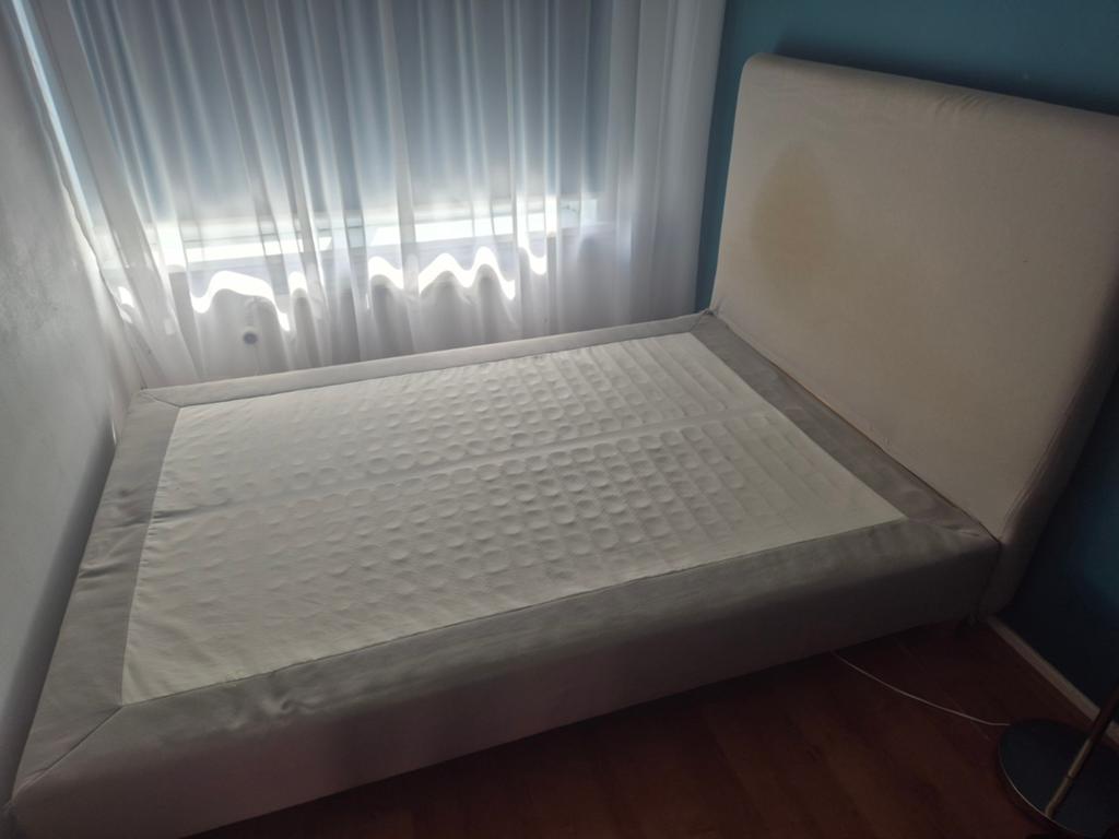 IKEA tweepersoonsbed, Huis en Inrichting, Slaapkamer | Bedden, Ophalen, Gebruikt, Tweepersoons, 140 cm