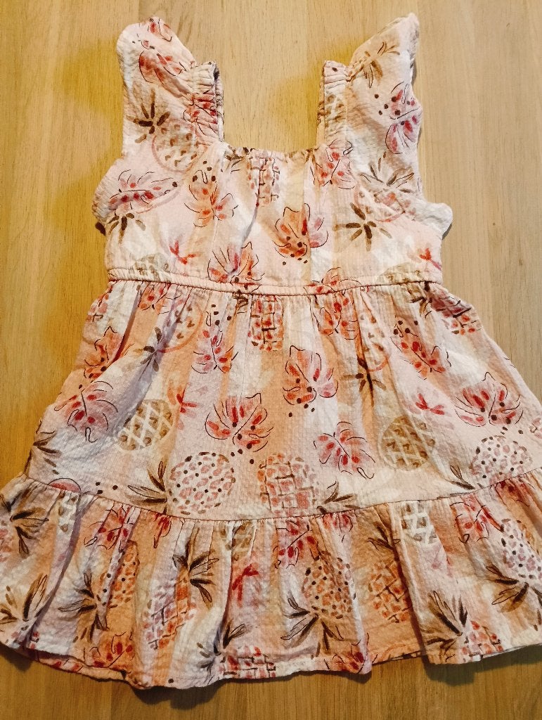 Jurkje met ananas en blaadjes – nieuw, Ophalen of Verzenden, Nieuw, Meisje, Jurk of Rok