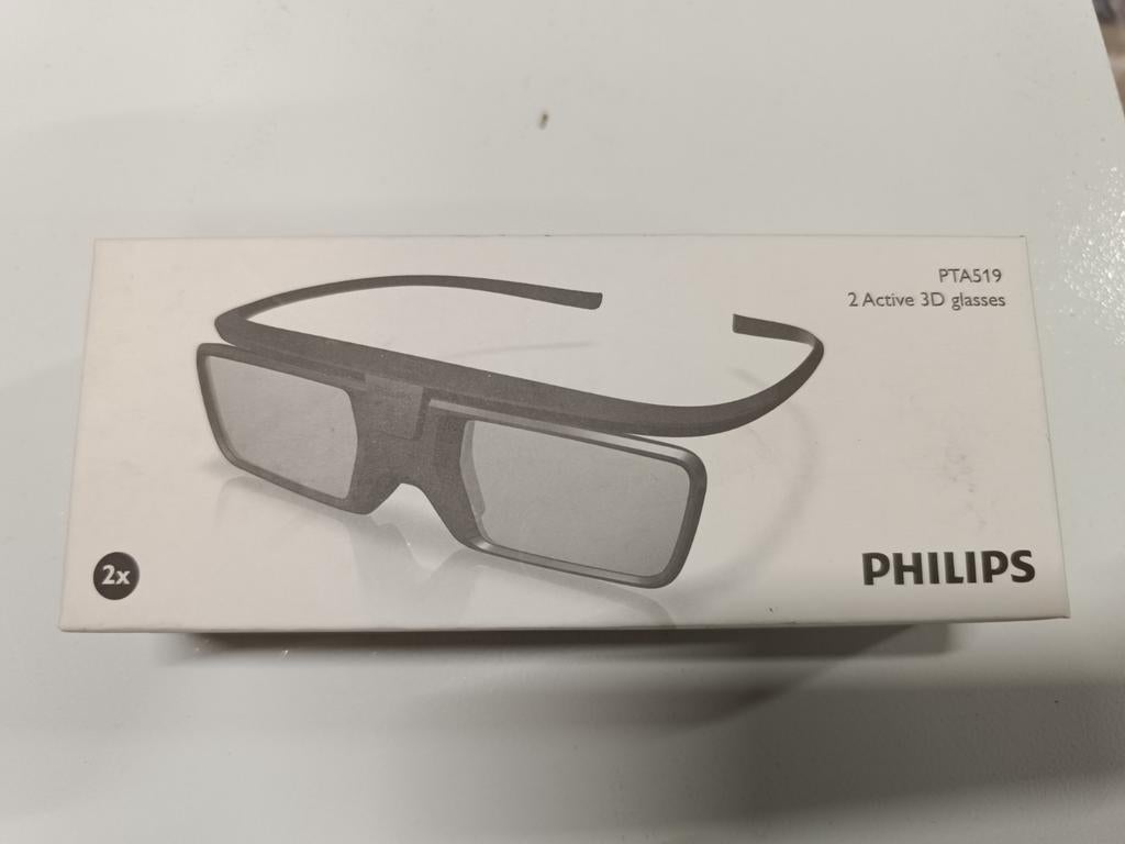 Philips Active 3D Bril PTA519, Audio, Tv en Foto, Televisie-accessoires, Ophalen of Verzenden, Nieuw