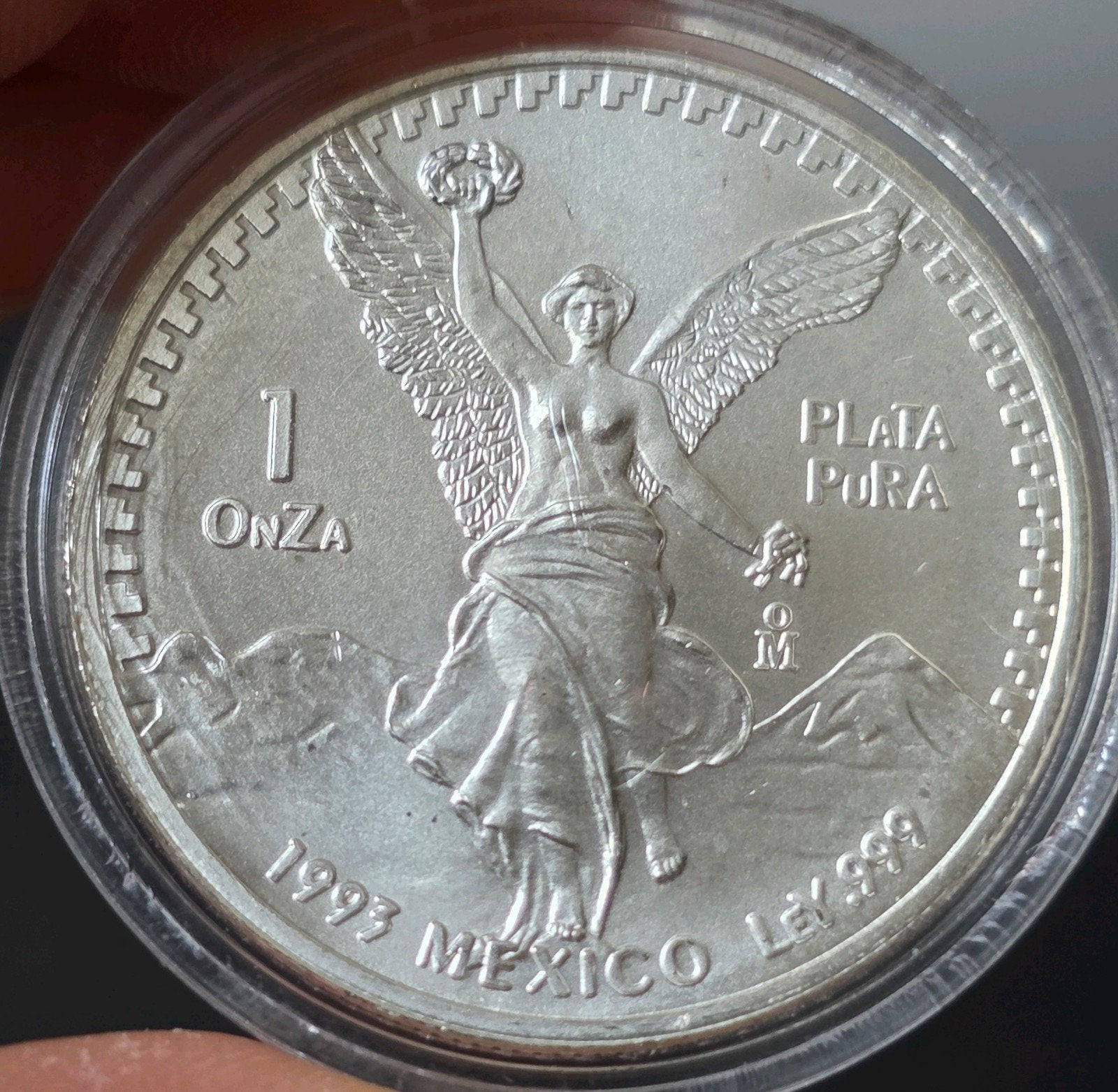 1oz 1993 Mexico, Verzenden, Noord-Amerika, Losse munt, Zilver