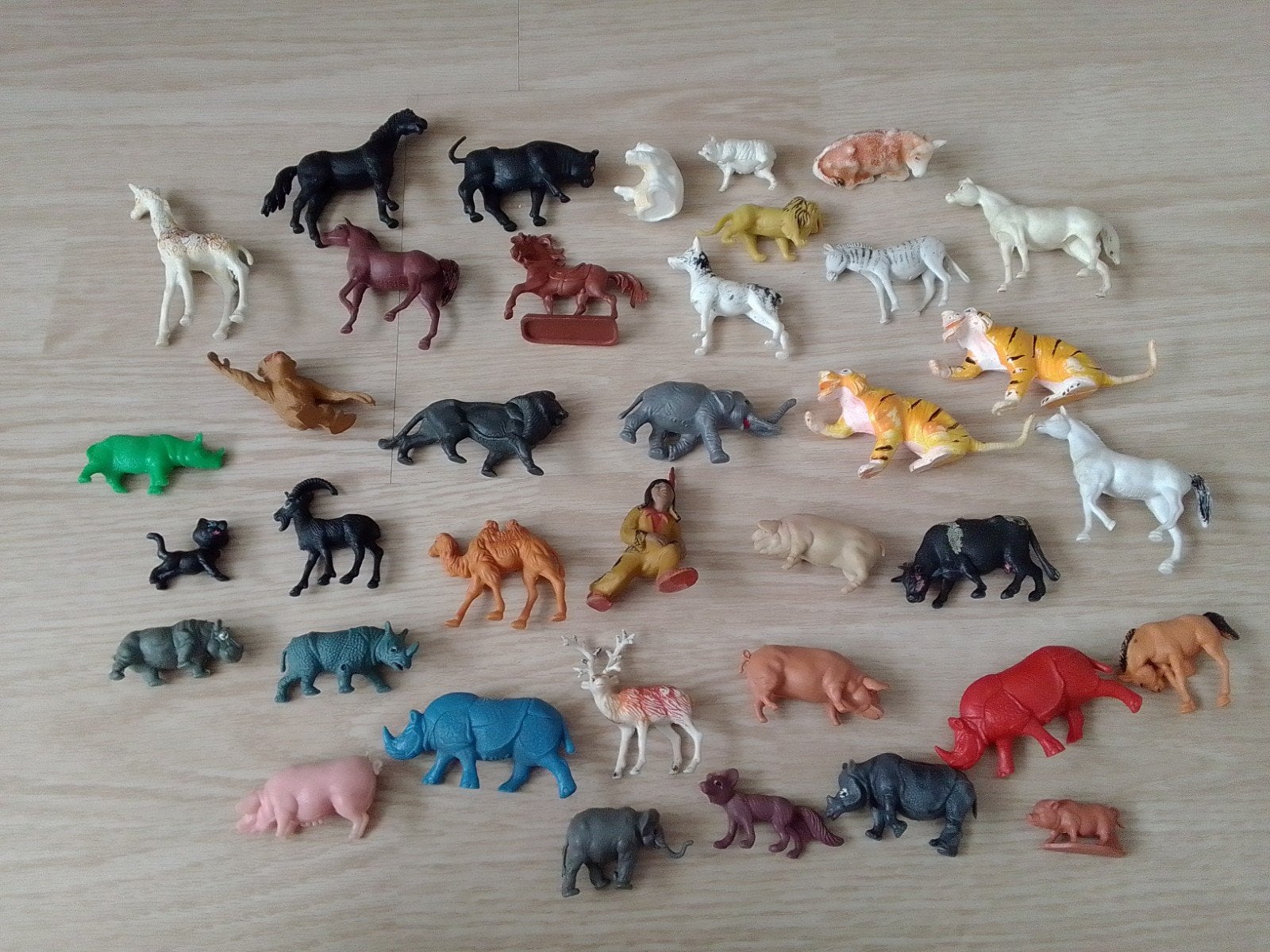 Vintage 70's plastic dieren, Ophalen of Verzenden, Gebruikt, Jongen of Meisje