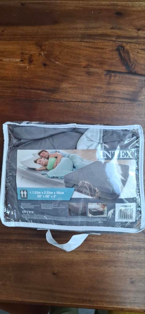Intex hoes voor luchtmatras - 152x203x10 cm, Caravans en Kamperen, Luchtbedden, Ophalen of Verzenden, Nieuw, 2-persoons
