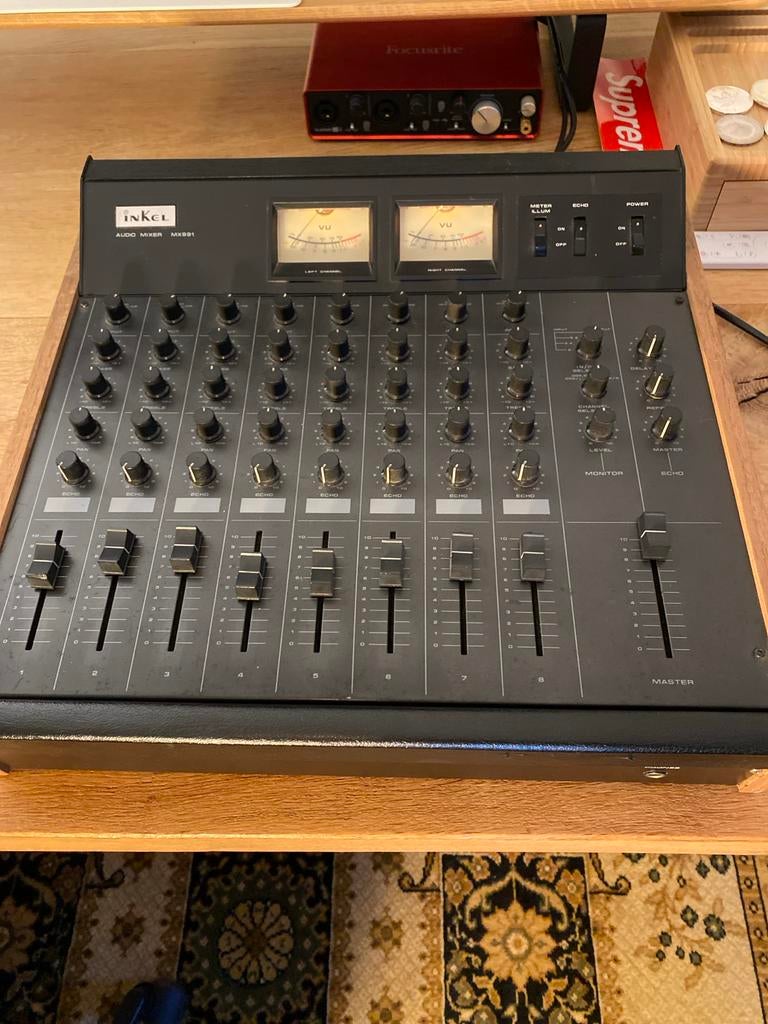Inkel Audio Mixer MX-991 - Vintage Mixer, Muziek en Instrumenten, Ophalen of Verzenden, Gebruikt, 5 tot 10 kanalen, Microfooningang