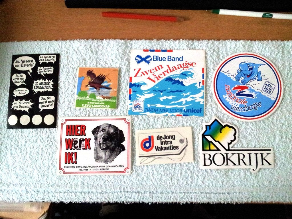 Verschillende stickers zie foto. per stuk bieden, Ophalen of Verzenden, Nieuw, Bedrijf of Vereniging