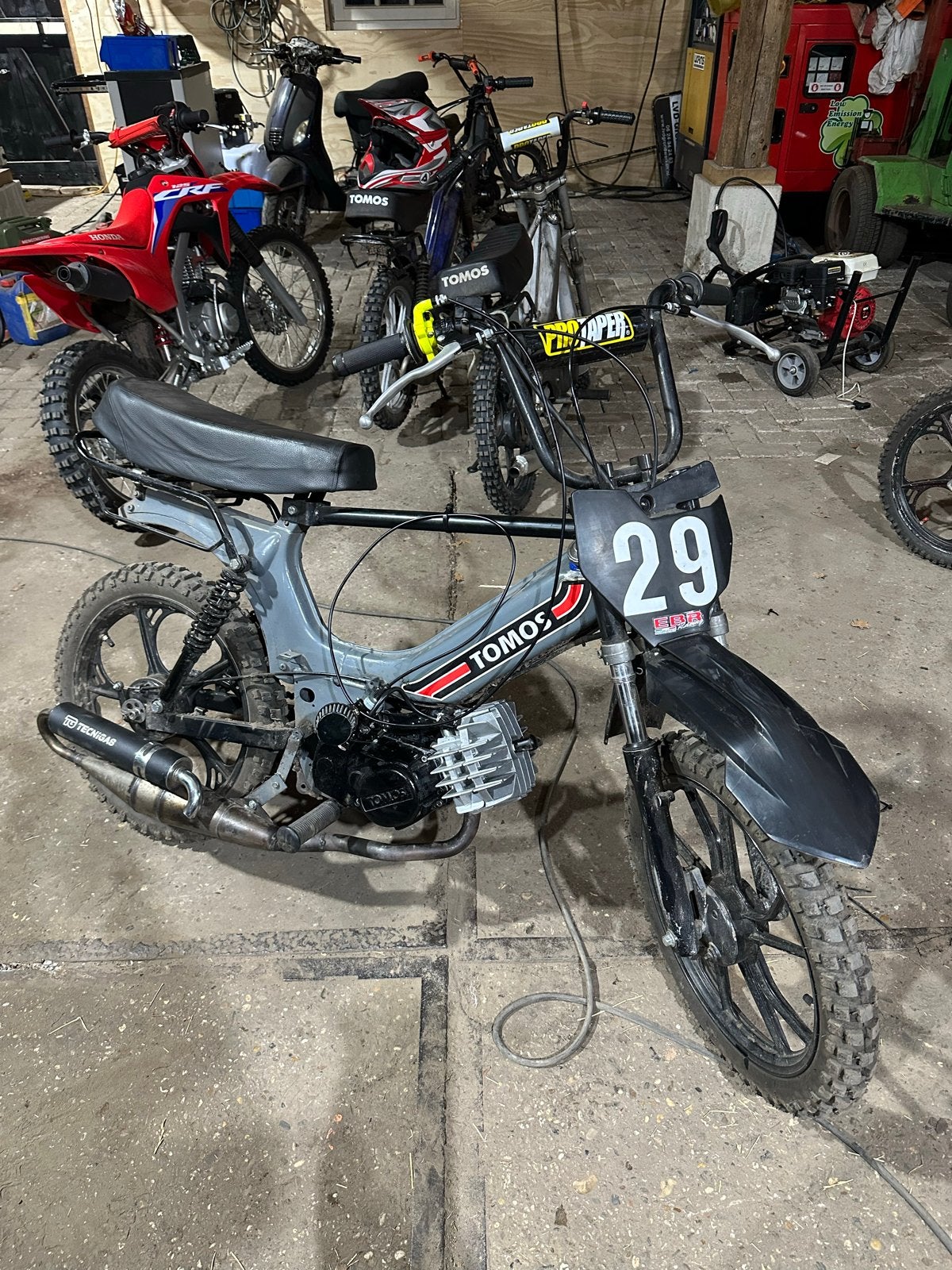 Tomos 72cc met Technigas uitlaat en nieuwe onderdelen, Ophalen of Verzenden, Gebruikt, Maximaal 45 km/u, Overige modellen