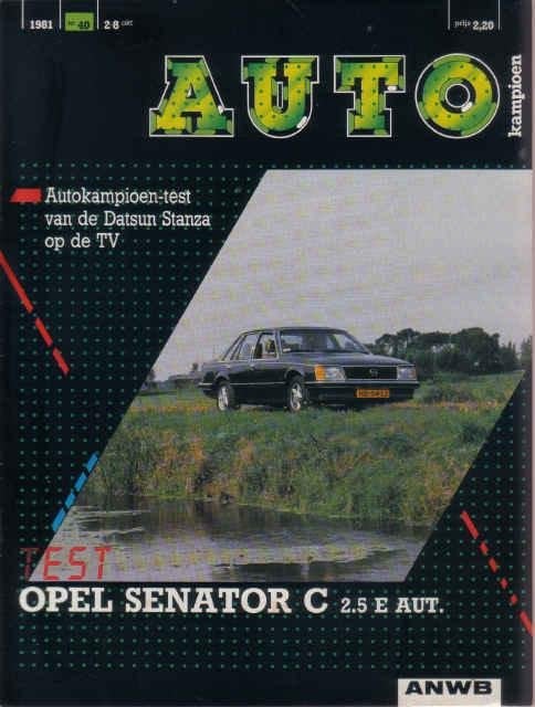 Autokampioen 40 1981 : Opel Senator 2.5 E aut., Ophalen of Verzenden, Gelezen, Opel