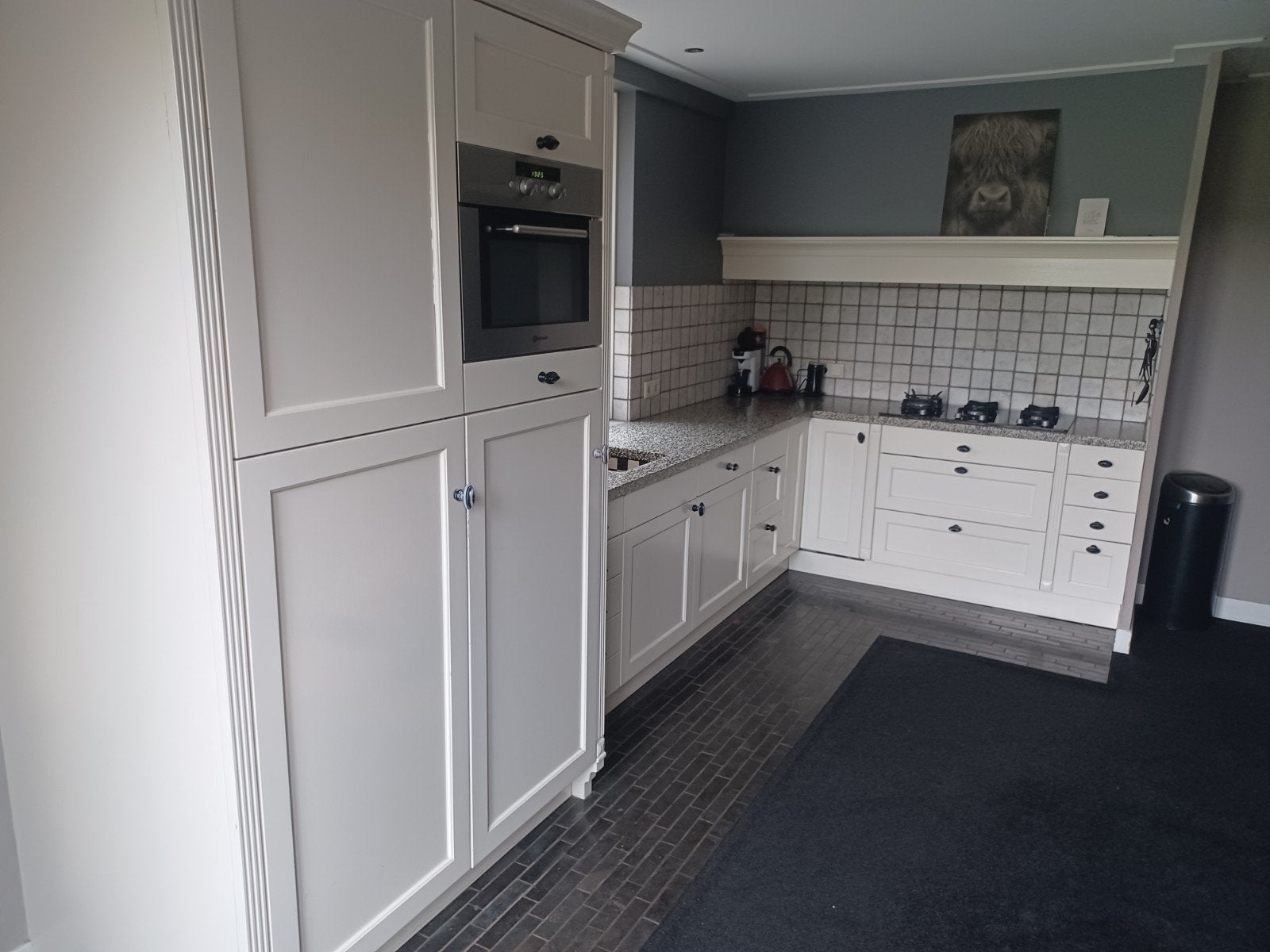 Landelijke keuken inclusief inbouwapparatuur massief houten, Huis en Inrichting, Keuken | Complete keukens, Ophalen, Gebruikt