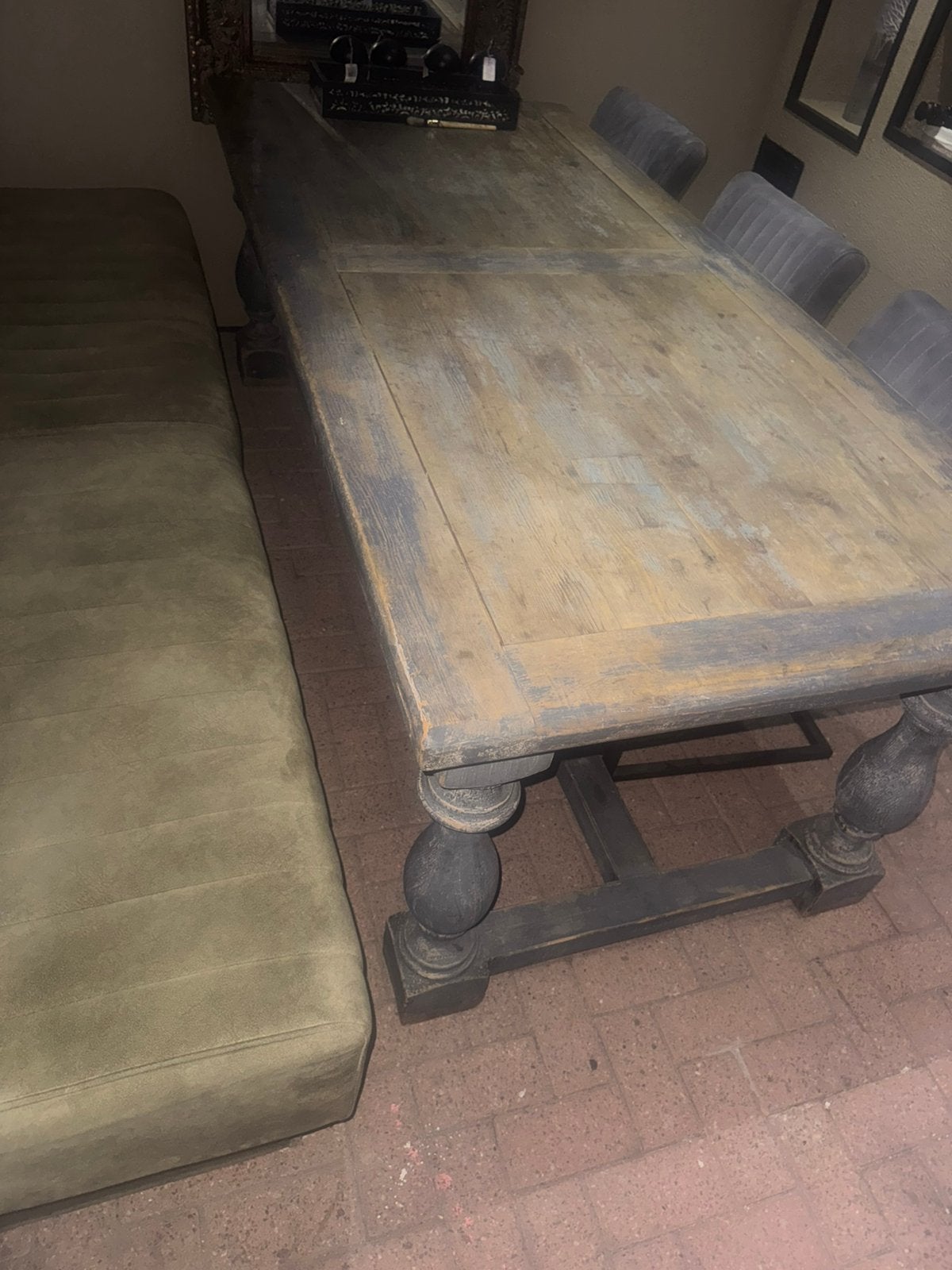 Kloostertafel/eettafel model campion., Huis en Inrichting, 200 cm of meer, Zo goed als nieuw, Rechthoekig, 50 tot 100 cm