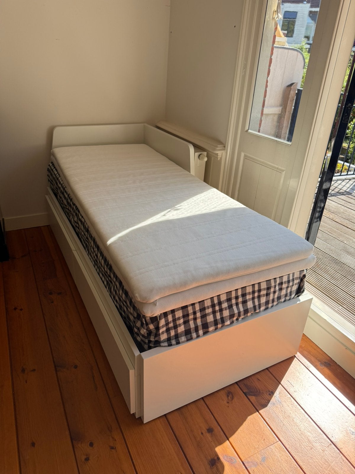 2 x Ikea topper Tuddal 80x200 cm, Ophalen, Zo goed als nieuw, Eenpersoons, 80 cm