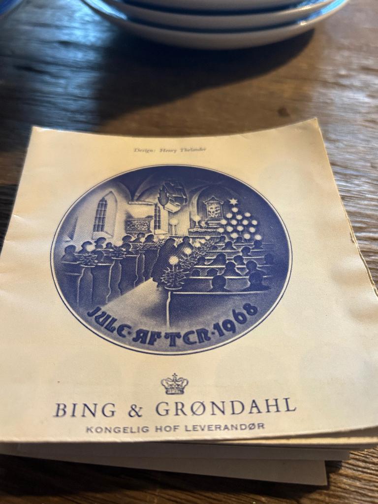 Kerst bordjes Bing & Grondahl, Ophalen, Zo goed als nieuw
