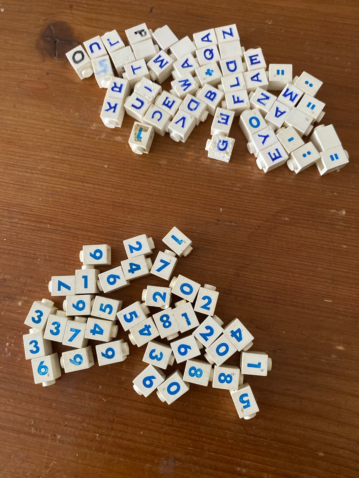 Educatieve Lego blokjes: letters en cijfers, Ophalen of Verzenden, Gebruikt, Bouwen