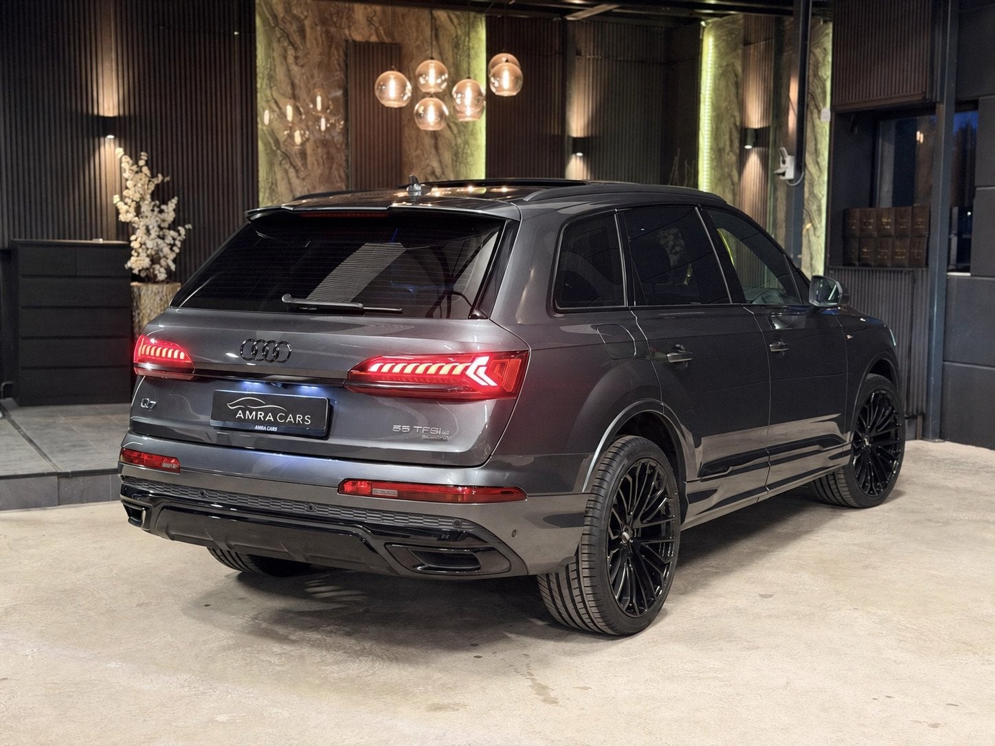 Audi Q7 55 TFSI e quattro 3X S-LINE|PANO|360|B&O|LASER|SFEER, Auto's, Audi, Gebruikt, Euro 6, 2995 cc, Automatische klimaatregeling