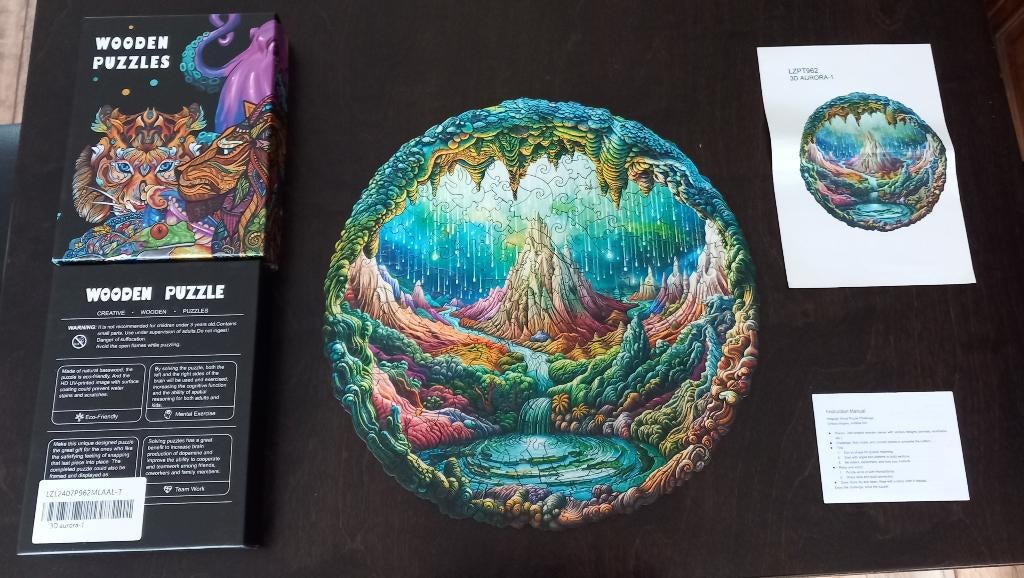 Wooden puzzel Aurora A3-formaat, Hobby en Vrije tijd, Denksport en Puzzels, Ophalen of Verzenden, Minder dan 500 stukjes