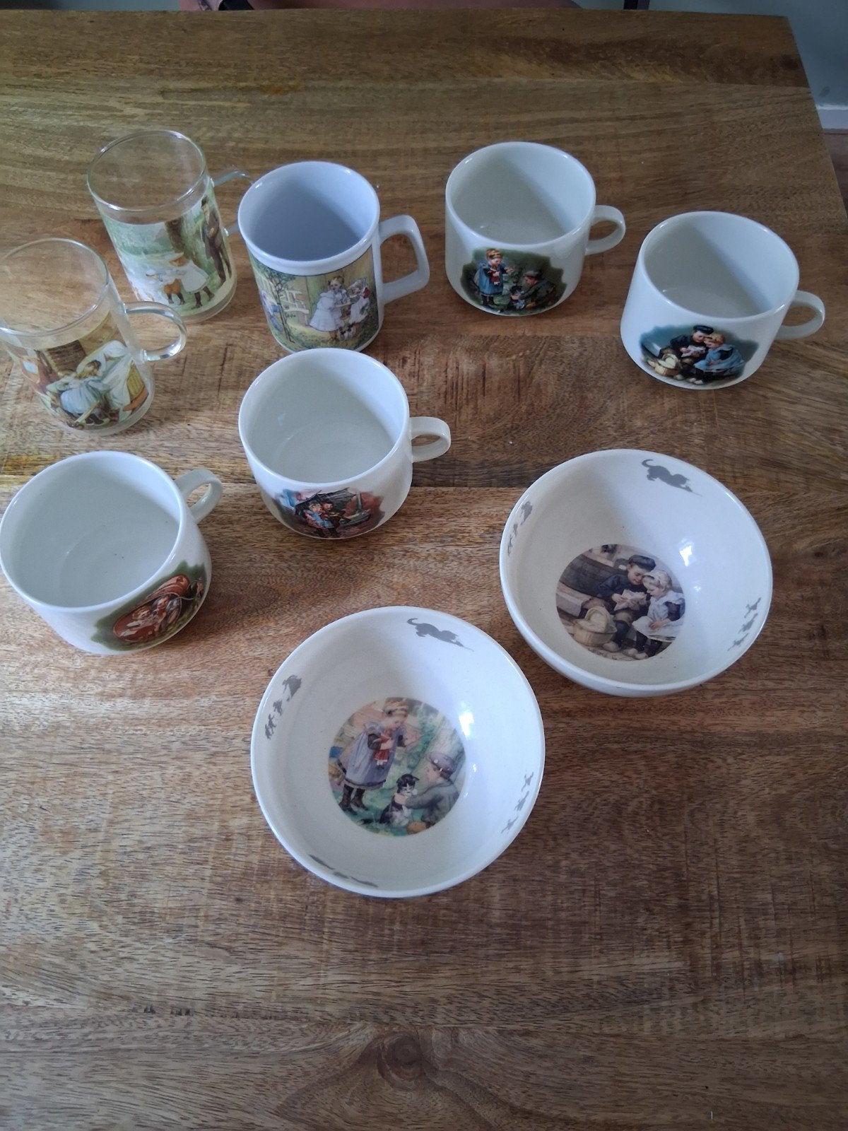 Ot en Sien Mokken en schalen, Huis en Inrichting, Keuken | Servies, Ophalen, Gebruikt, Mok, Glas