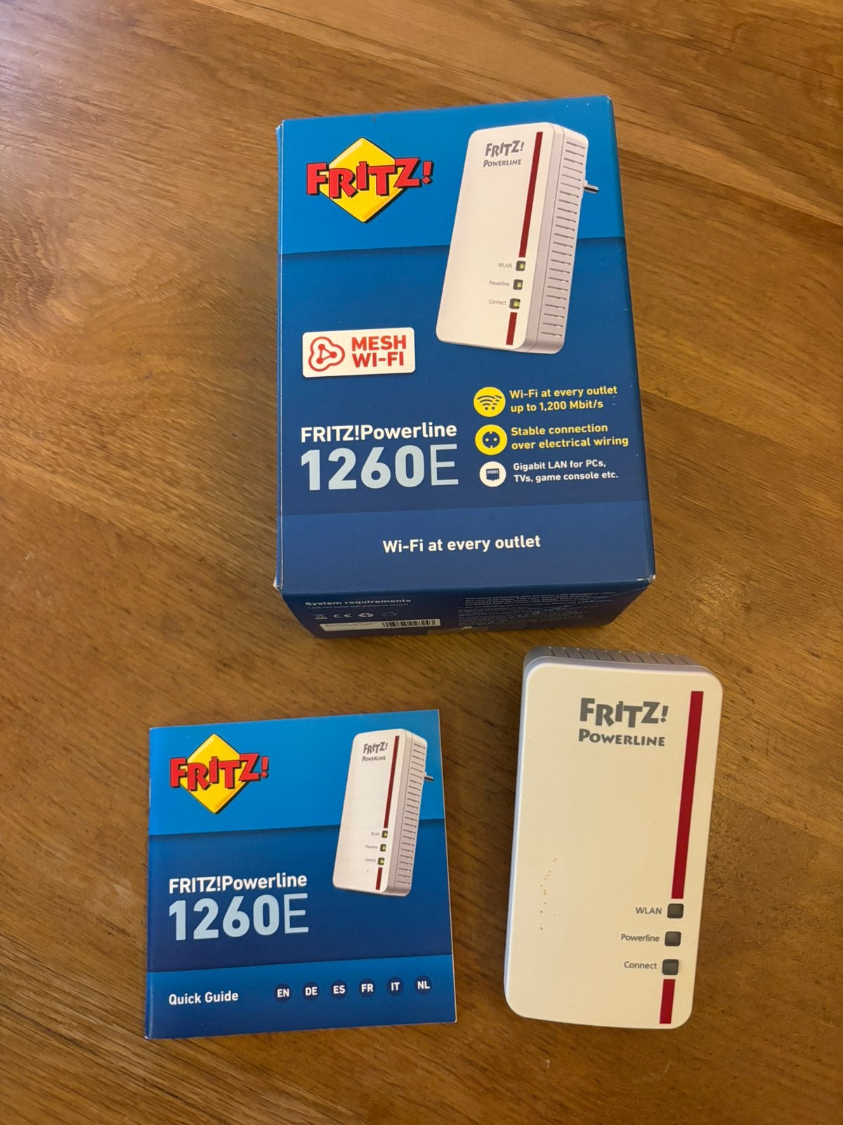 Fritz!Powerline 1260E / mesh wi-fi, Computers en Software, WiFi-versterkers, Ophalen of Verzenden, Gebruikt