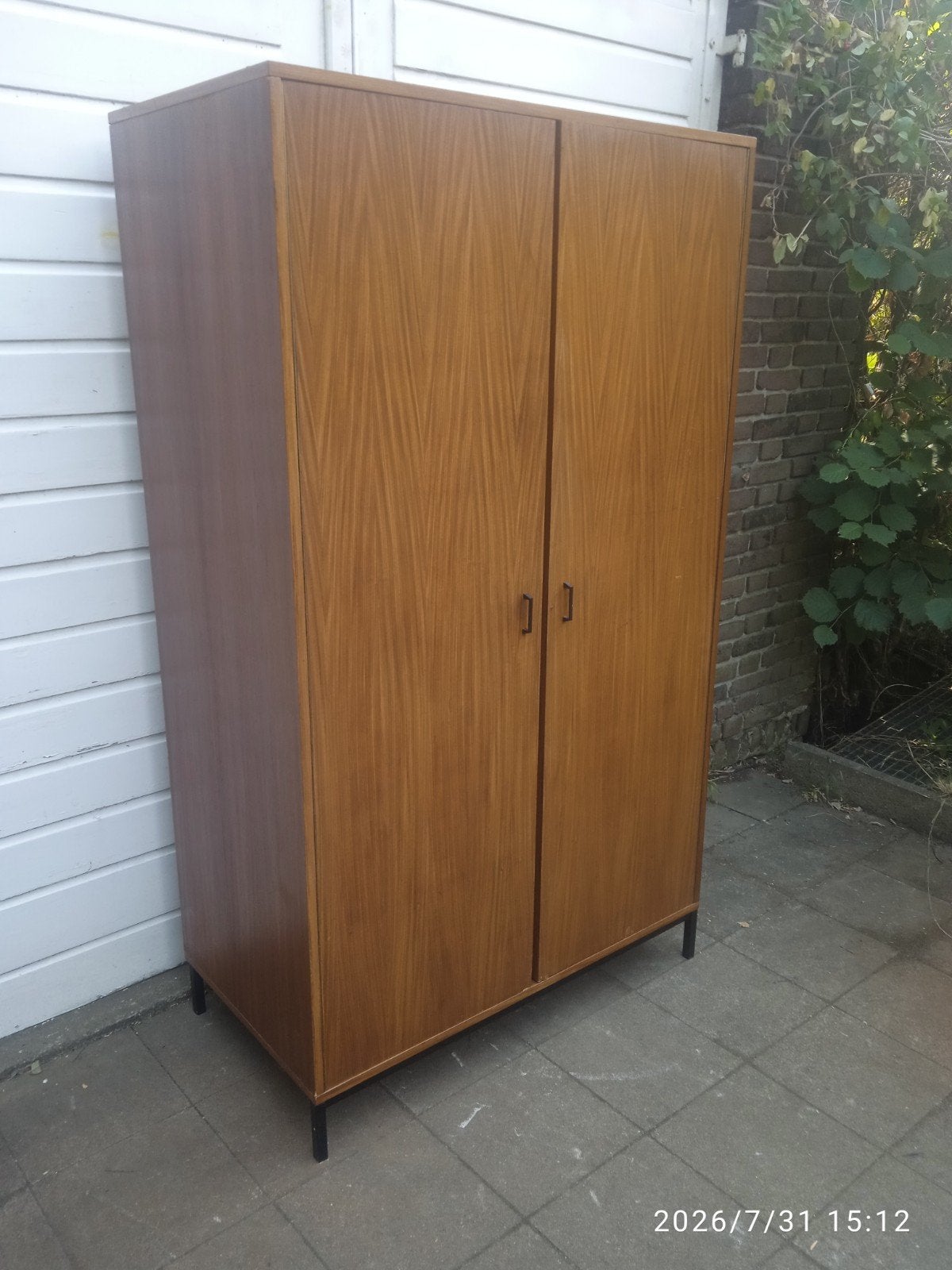 Simpla Lux kledingkast teak jaren 60., Ophalen