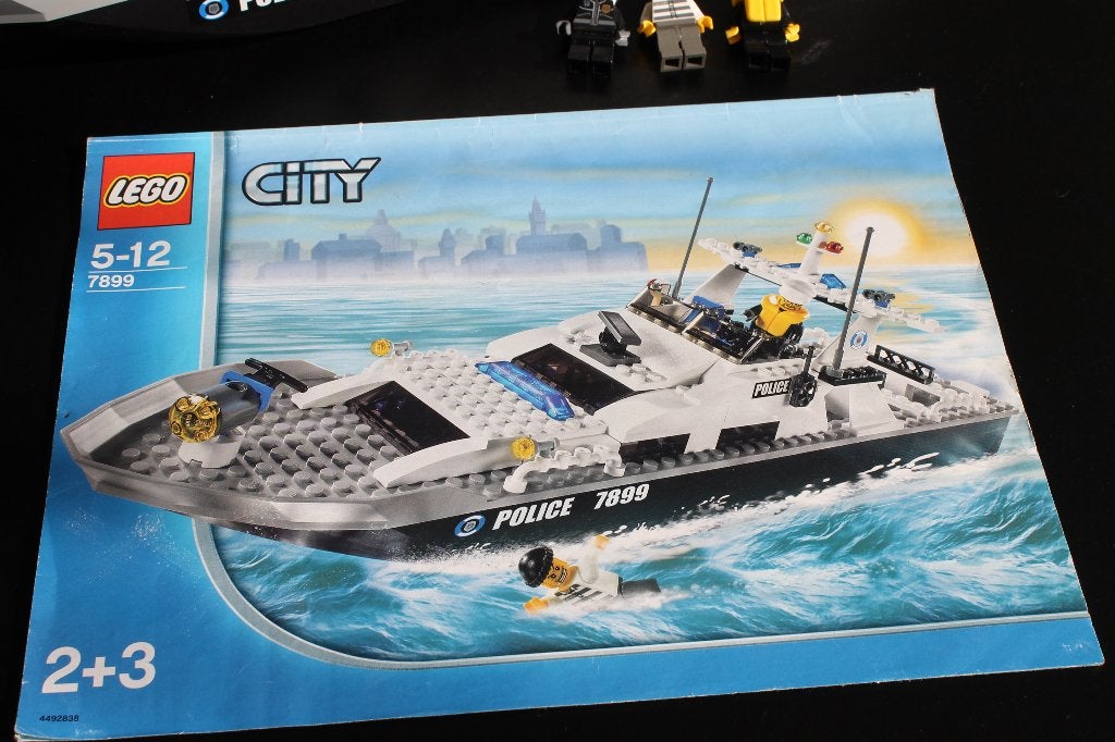 lego city politieboot 7899, Kinderen en Baby's, Lego, Ophalen of Verzenden, Inclusief instructies, Complete set