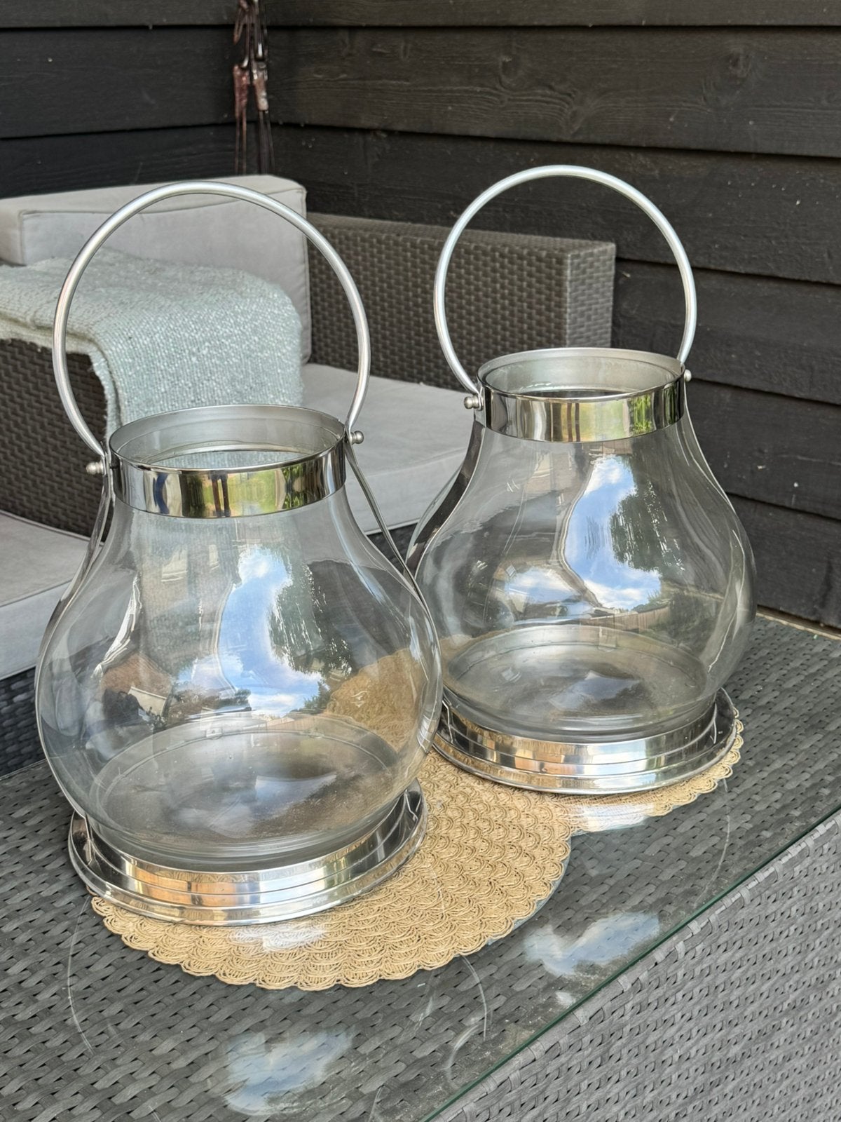 2 Windlichten, Ophalen, Zo goed als nieuw