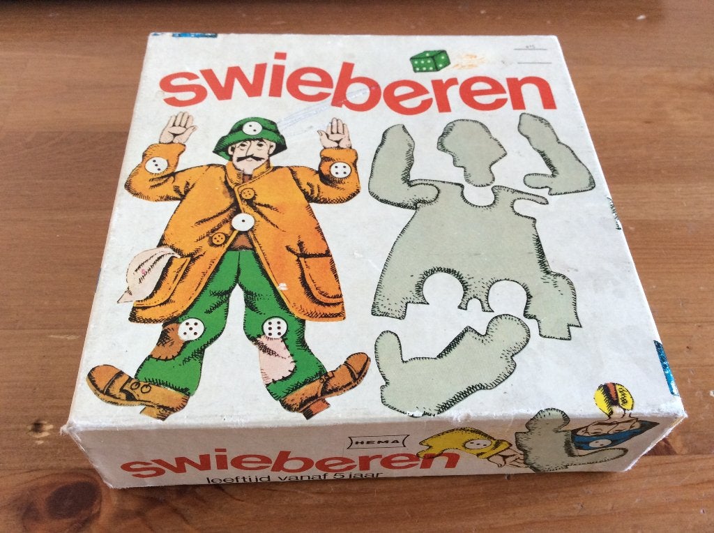 Vintage Gezelschapsspel Swieberen. gebruikt, Ophalen of Verzenden, Gebruikt