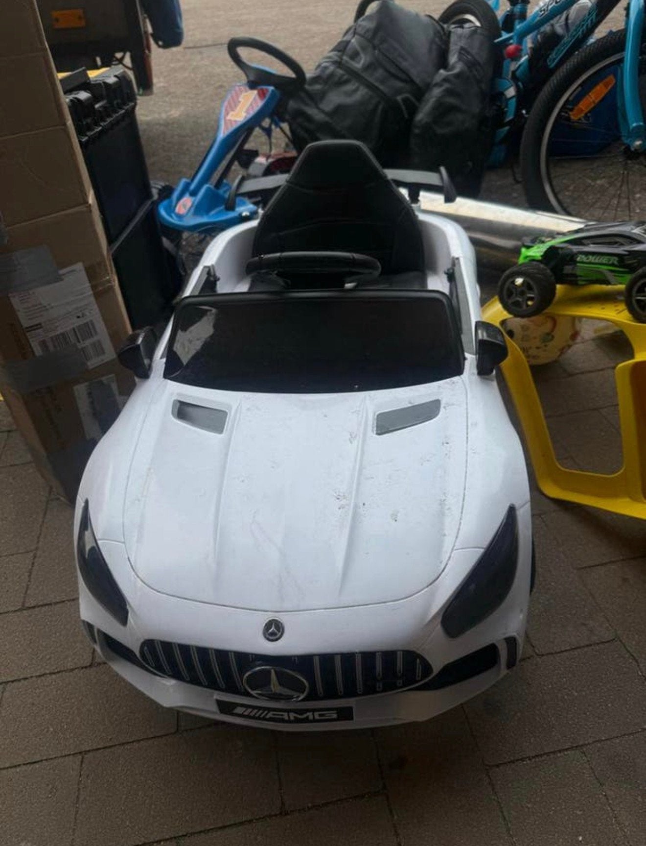 Mercedes-kinderauto, Fietsen en Brommers, Ophalen, Zo goed als nieuw, Minder dan 16 inch