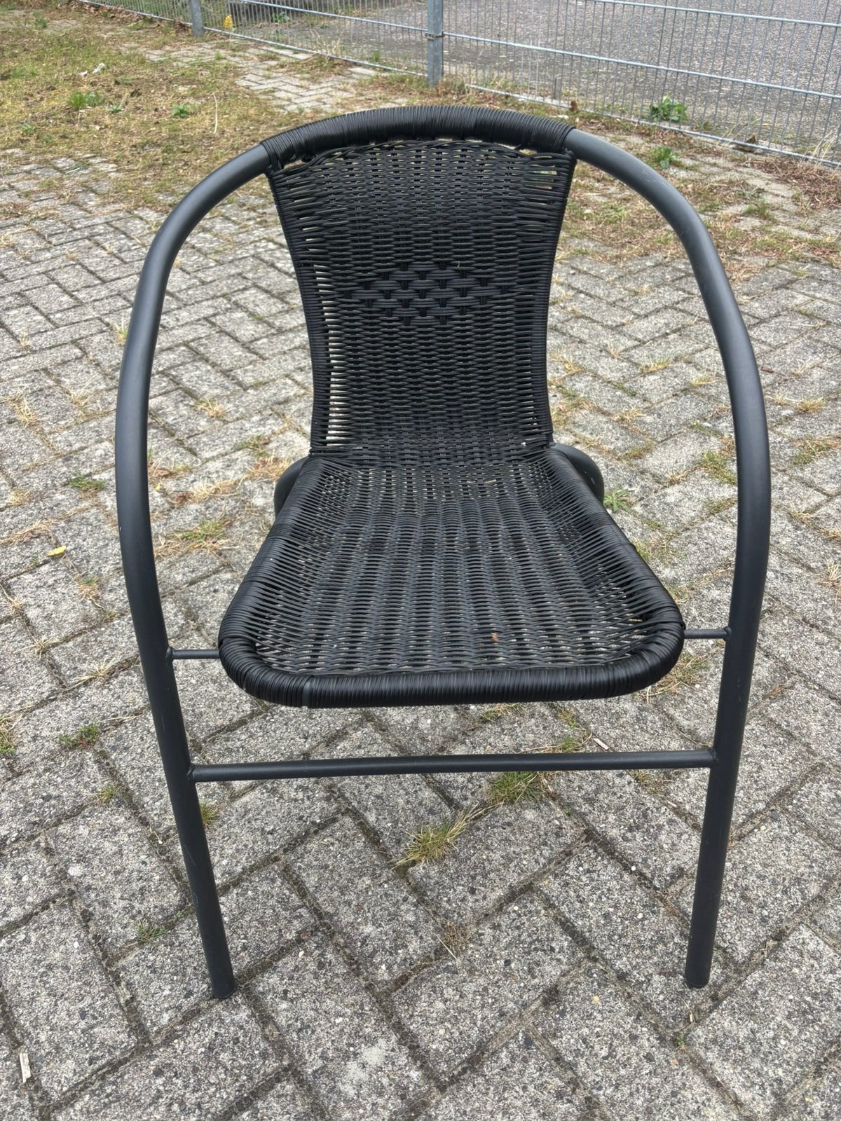 4 zwarte stoeltjes, Tuin en Terras, Ophalen of Verzenden, Nieuw