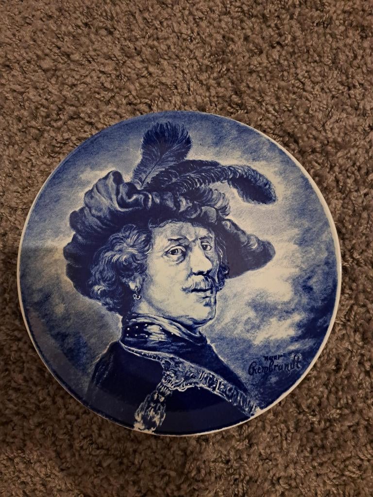 Rembrandt wandbord Boch Frères Keramis, circa 29 cm, Ophalen