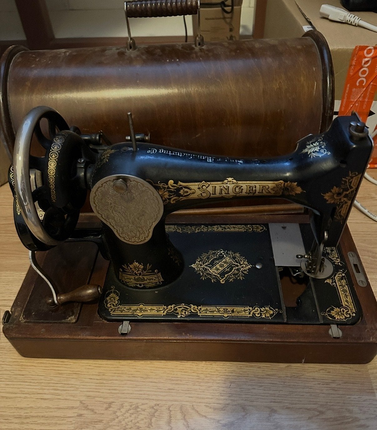 Zeldzame antieke Singer naaimachine uit 1922, Antiek en Kunst, Antiek | Naaimachines, Ophalen